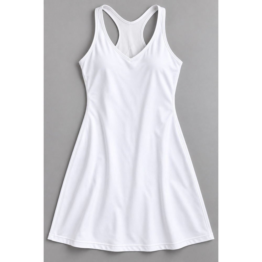 Spanx Get Moving Skort Dress White Racerback Athletic Tennis Golf Mini Large NWT